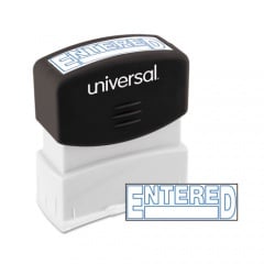 Universal Message Stamp, ENTERED, Pre-Inked One-Color, Blue (10052)