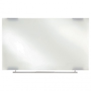 Iceberg Clarity Glass Dry Erase Board with Aluminum Trim, 60 x 36, White Surface (31150)