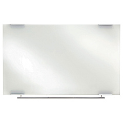 Iceberg Clarity Glass Dry Erase Board with Aluminum Trim, 60 x 36, White Surface (ICE31150)