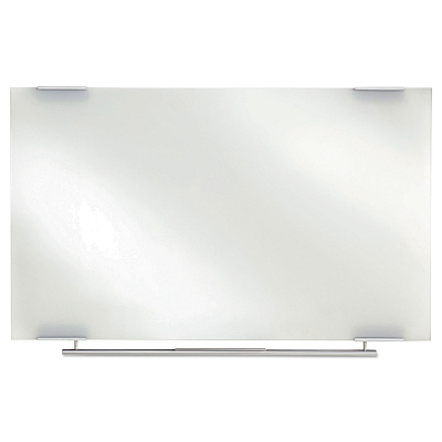 Iceberg Clarity Glass Dry Erase Board with Aluminum Trim, 72 x 36, White Surface (ICE31160)