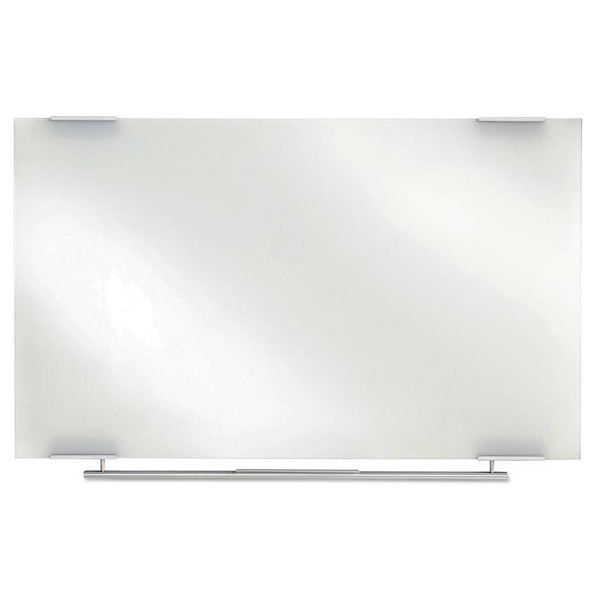 Iceberg Clarity Glass Dry Erase Board with Aluminum Trim, 72 x 36, White Surface (ICE31160)