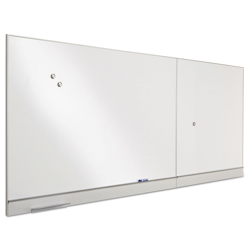 Iceberg Polarity Magnetic Dry Erase White Board, 48 x 32, White Surface, Silver Aluminum Frame (ICE31240)