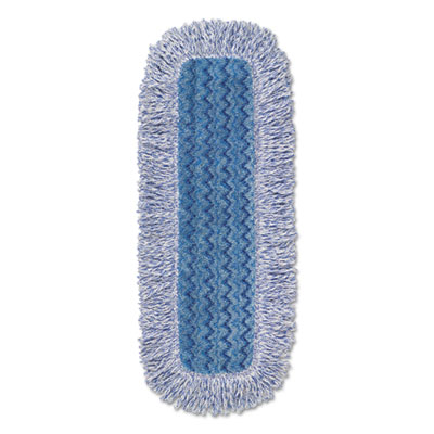 Rubbermaid Commercial HYGEN Microfiber High Absorbency Mop, 18", Blue, 6/carton (RCPFGQ41600BL00)