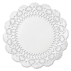 Hoffmaster Cambridge Lace Doilies, Round, 10", White, 1,000/Carton (HFM500238)