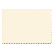 Hoffmaster SOLID COLOR SCALLOPED EDGE PLACEMATS, 9.5 X 13.5, ECRU, 1000/CARTON (HFM310522)