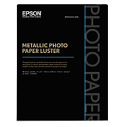 Epson Professional Media Metallic Gloss Photo Paper, 10.5 mil, 17 x 22, White, 25/Pack (S045591)