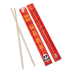 AmerCareRoyal Chopsticks, Bamboo, 9", Natural, 1000/Carton (RPPR809)
