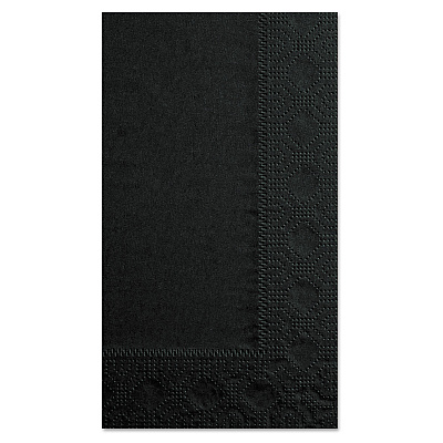 Hoffmaster Dinner Napkins, 2-Ply, 15 x 17, Black, 1000/Carton (HFM180513)