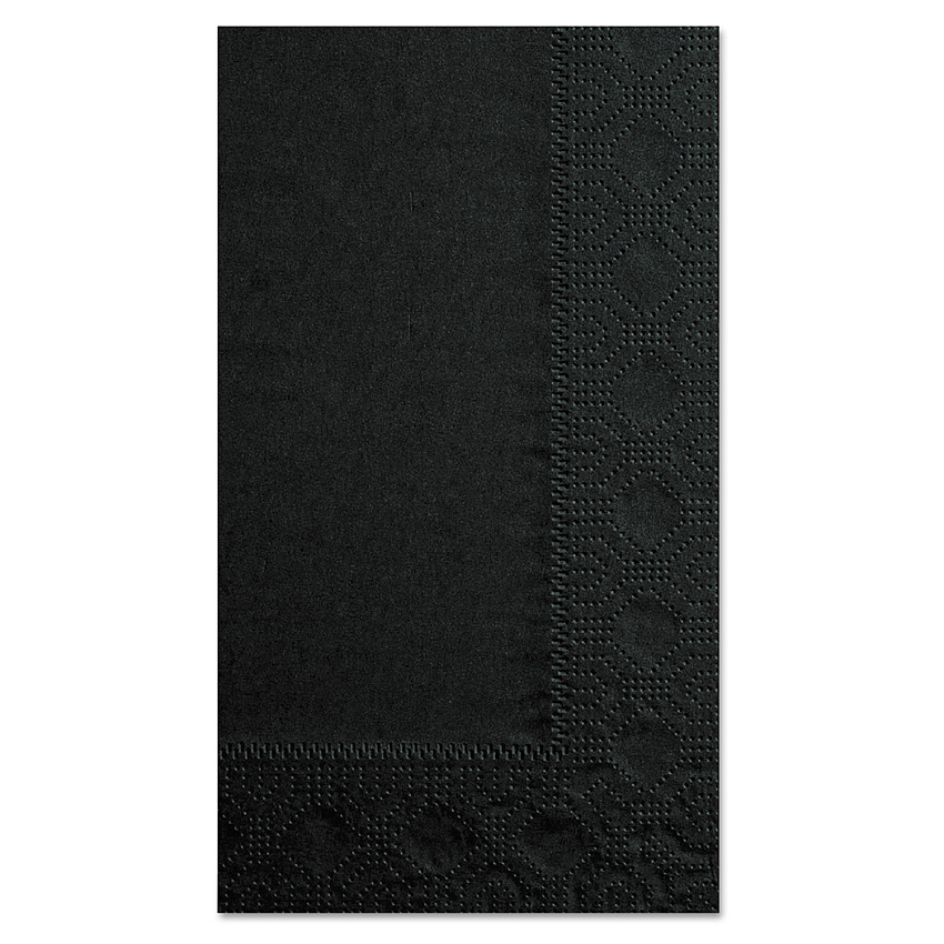 Hoffmaster Dinner Napkins, 2-Ply, 15 x 17, Black, 1000/Carton (HFM180513)