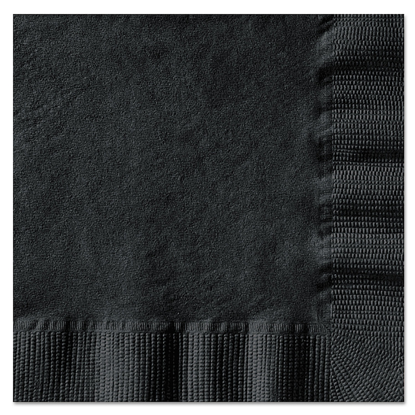 Hoffmaster Beverage Napkins, 1-Ply, 10 x 10, Black, 1000/Carton (HFM020212)