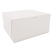 SCT White One-Piece Non-Window Bakery Boxes, 12 x 12 x 6, White, Paper, 50/Carton (0989)