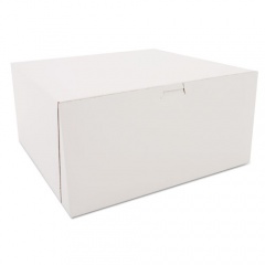 SCT White One-Piece Non-Window Bakery Boxes, 12 x 12 x 6, White, Paper, 50/Carton (0989)