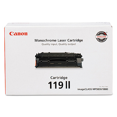 Canon 3480B001 (CRG-119 II) High-Yield Toner, 6,400 Page-Yield, Black