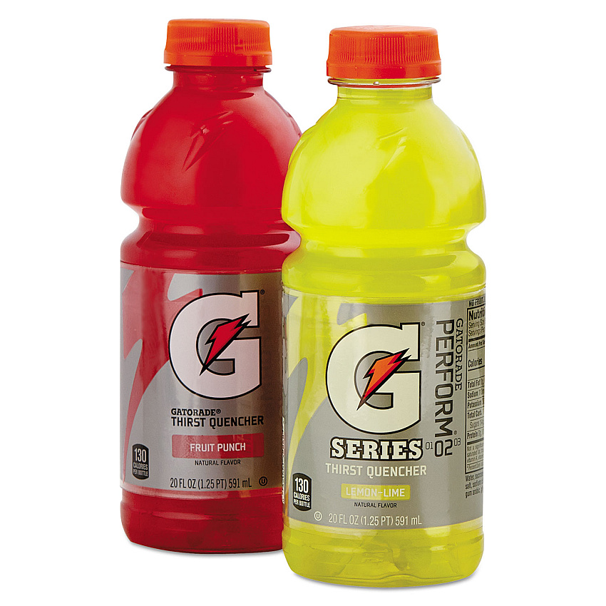 Gatorade G-Series Perform 02 Thirst Quencher Fruit Punch, 20 oz Bottle, 24/Carton (QKR28667)