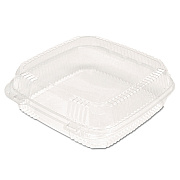 Pactiv Evergreen ClearView SmartLock Hinged Lid Container, 9.22 x 8.88 x 2.91, Clear, Plastic, 200/Carton (PCTYCI81110)