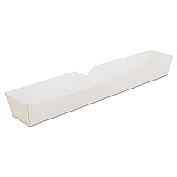 SCT Footlong Hot Dog Tray, 10.25 x 1.5 x 1.25, White, Paper, 500/Carton (SCH0711)