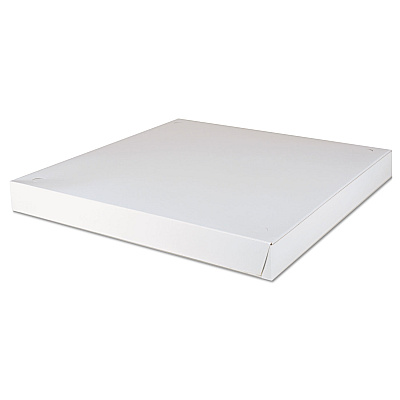 SCT Lock-Corner Pizza Boxes, 18 x 18 x 1.88, White, Paper, 50/Carton (SCH1470)