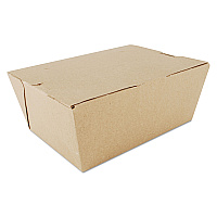 SCT ChampPak Carryout Boxes, #4, 7.75 x 5.5 x 3.5, Kraft, Paper, 160/Carton (SCH0734)