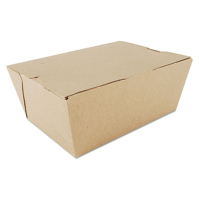 SCT ChampPak Carryout Boxes, #4, 7.75 x 5.5 x 3.5, Kraft, Paper, 160/Carton (SCH0734)