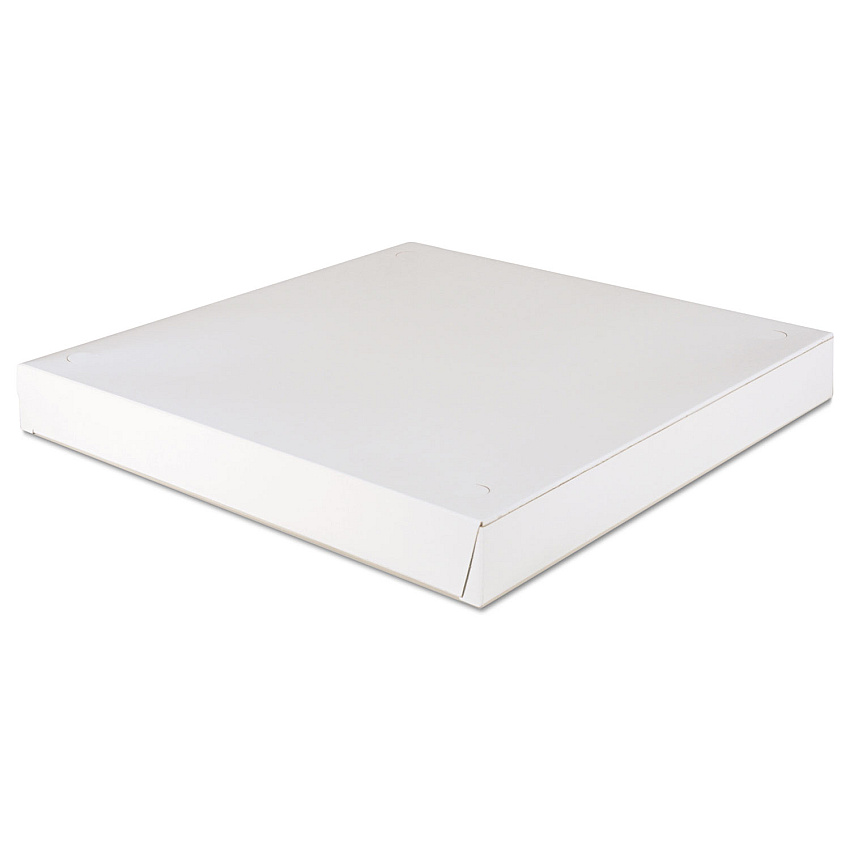 SCT Lock-Corner Pizza Boxes, 16 x 16 x 1.88, White, Paper, 100/Carton (SCH1450)