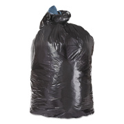 Trinity Plastics Low-Density Can Liners, 56 gal, 1.3 mil, 43" x 47", Black, 100/Carton (ML4347H)