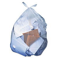 Heritage Linear Low-Density Can Liners, 56 gal, 1.1 mil, 43" x 47", Clear, 100/Carton (HERH8647SC)