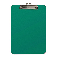 Mobile OPS Unbreakable Recycled Clipboard, 0.25" Clip Capacity, Holds 8.5 x 11 Sheets, Green (BAU61626)