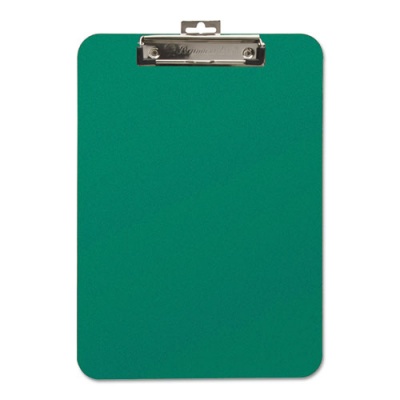 Mobile OPS Unbreakable Recycled Clipboard, 0.25" Clip Capacity, Holds 8.5 x 11 Sheets, Green (61626)