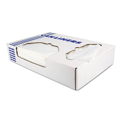 Heritage Linear Low-Density Can Liners, 16 gal, 0.35 mil, 24" x 32", Clear, 1,000/Carton (HERD4832RC)