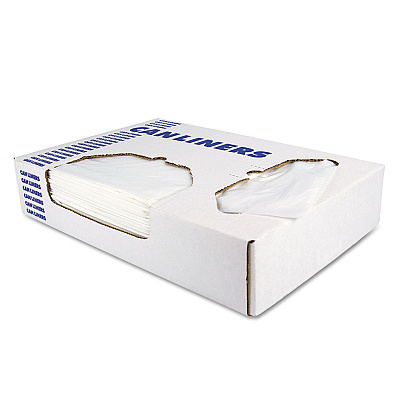 Heritage Linear Low-Density Can Liners, 30 gal, 0.9 mil, 30" x 36", White, 200/Carton (HERH6036TW)