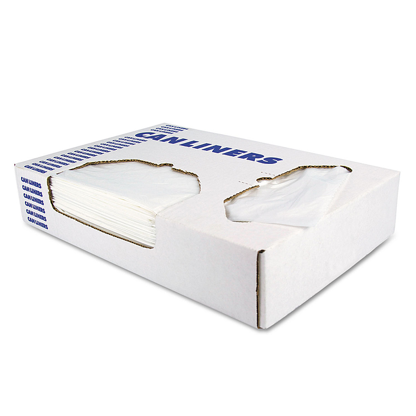Heritage Linear Low-Density Can Liners, 30 gal, 0.9 mil, 30" x 36", White, 200/Carton (HERH6036TW)