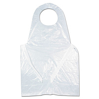 AmerCareRoyal Heavyweight Poly Aprons, 28 x 46, 1 mil, One Size Fits All, White, 500/Carton (RPA20)