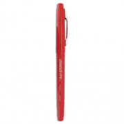 Universal Porous Point Pen, Stick, Medium 0.7 mm, Red Ink, Red Barrel, Dozen (50503)