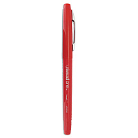 Universal Porous Point Pen, Stick, Medium 0.7 mm, Red Ink, Red Barrel, Dozen (UNV50503)