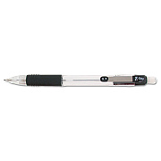 Zebra Z-Grip Mechanical Pencil, 0.7 mm, HB (#2), Black Lead, Clear/Black Barrel, 24/Pack (ZEB15241)