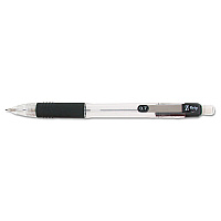 Zebra Z-Grip Mechanical Pencil, 0.7 mm, HB (#2), Black Lead, Clear/Black Barrel, 24/Pack (ZEB15241)