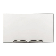MooreCo Ultra-Trim Magnetic Porcelain Board, 72 x 48, White Surface, Aluminum Frame (2029G)