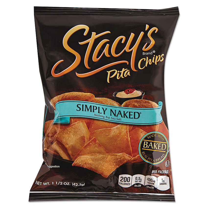 Stacy's Pita Chips, 1.5 oz Bag, Original, 24/Carton (LAY52546)