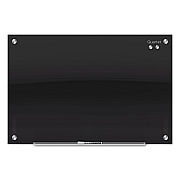 Quartet Infinity Glass Marker Board, 72 x 48, Black Surface (QRTG7248B)