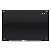 Quartet Infinity Glass Marker Board, 48 x 36, Black Surface (QRTG4836B)
