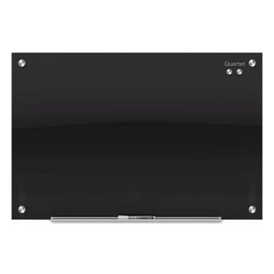 Quartet Infinity Glass Marker Board, 48 x 36, Black Surface (G4836B)