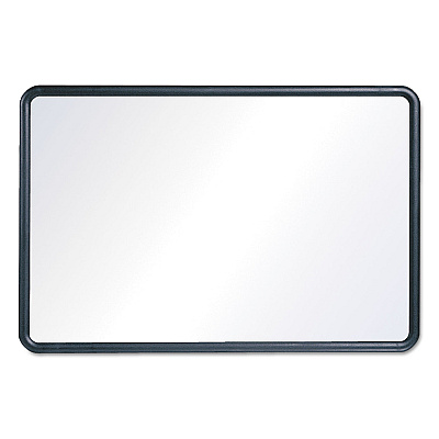 Quartet Contour Dry Erase Board, 48 x 36, Melamine White Surface, Black Plastic Frame (QRT7554)