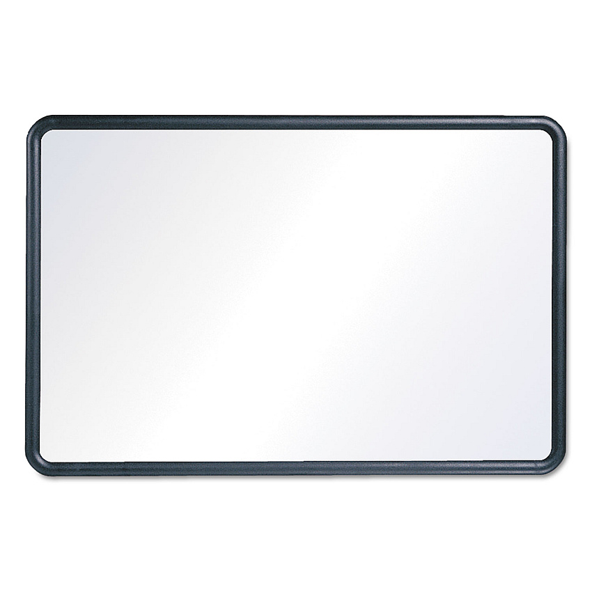 Quartet Contour Dry Erase Board, 48 x 36, Melamine White Surface, Black Plastic Frame (QRT7554)