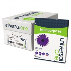 Universal Deluxe Multipurpose Paper, 98 Bright, 3-Hole, 20 lb Bond Weight, 8.5 x 11, White, 500 Sheets/Ream, 10 Reams/Carton (95230)