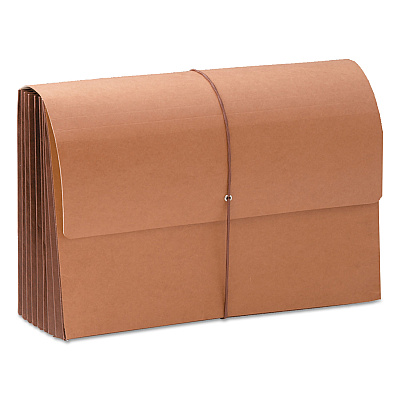 Smead TUFF Expanding Wallets, 7" Expansion, 1 Section, Elastic Cord Closure, Legal Size, Redrope (SMD71167)