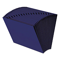 Smead Heavy-Duty Indexed Expanding Open Top Color Files, 21 Sections, 1/21-Cut Tabs, Letter Size, Navy Blue (SMD70720)