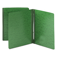 Smead Prong Fastener Premium Pressboard Report Cover, Two-Piece Prong Fastener, 3" Capacity, 8.5 x 11, Green/Green (SMD81452)