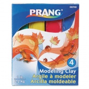Prang Modeling Clay Assortment, 0.25 lb Each, Blue, Green, Red, Yellow, 1 lb (00740)
