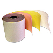 IMPRESO Carbonless Receipt Rolls, 3" x 67 ft, White/Canary/Pink, 5/Pack (TST341510PK)