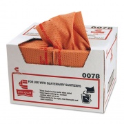 Chix Pro-Quat Fresh Guy Food Service Towels, Heavy Duty, 12.5 x 17, Red, 150/Carton (0078)